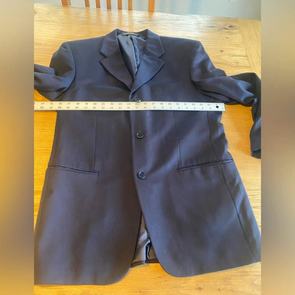 Jones New York‎ Dark Navy Men's Pleated Cuff Classic Suit Preowned